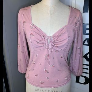 NEW Boutique Daisy May Pink Flower Top